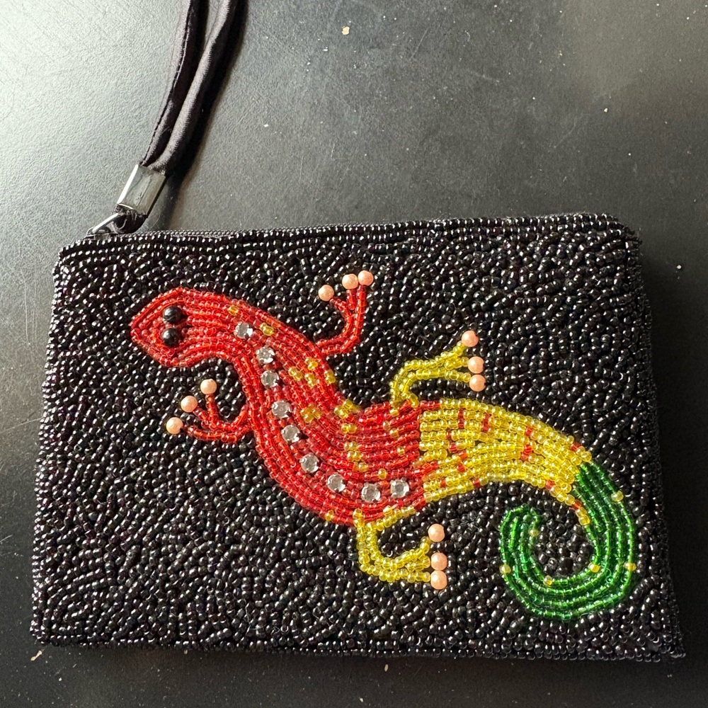 Beaded coin purse